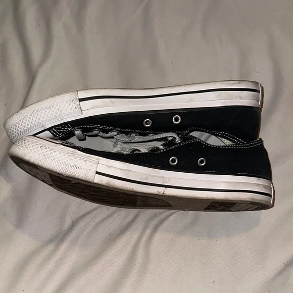 Converse Black and White Sneakers - Picture 3 of 5